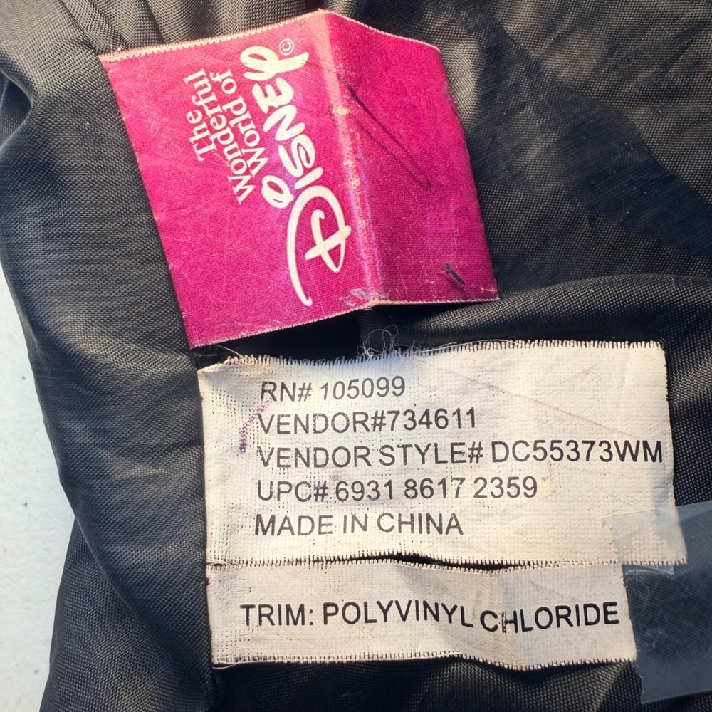 Disney Mickey Mouse Y2K Pink Black Silver Canvas Tote Bag Vintage Style - Picture 12 of 15